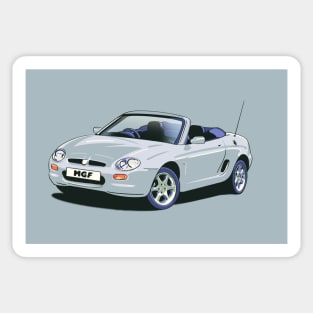 MG MGF Wedgewood Blue Car Sticker